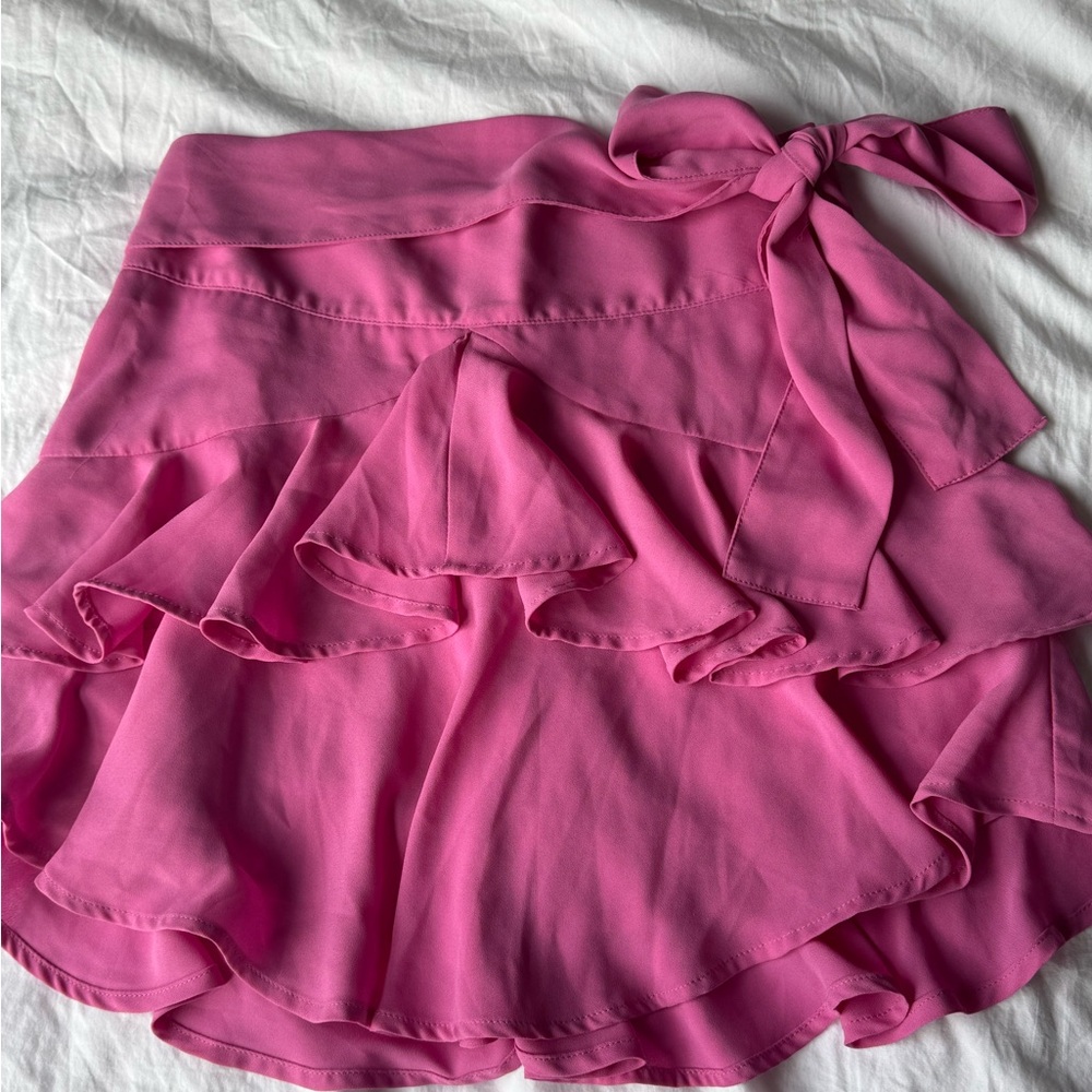 Pink Ruffled Women's Skirt